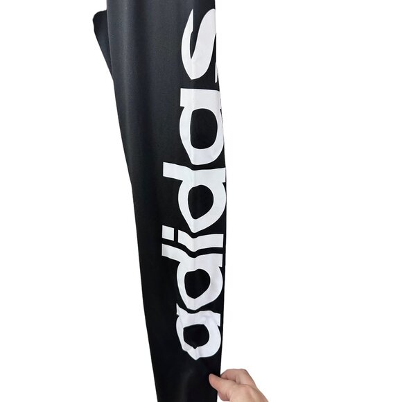 🌸3/$15🌸Black Adidas Joggers with White Stripe Down Leg sz Small - Picture 3 of 7